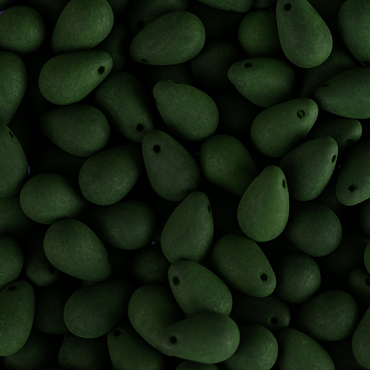 John Bead 114pcs 6x9mm Czech Glass White Alabaster Velvet Drop Bead Strands